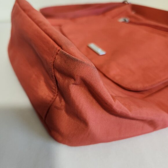Baggallini Vibrant Melon Medium Size Multi Pocket Cross Body Bag 11X8X4 - Picture 10 of 16